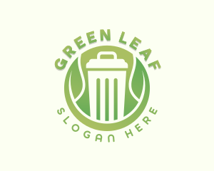 Garbage Disposal Leaf logo design