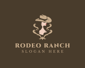 Cowgirl - Western Cowgirl Ranch logo design