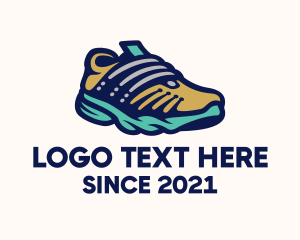 Footwear - Multicolor Climbing Shoes logo design
