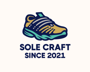 Multicolor Climbing Shoes logo design