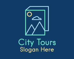 Sightseeing - Travel Landscape Book logo design