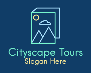 Sightseeing - Travel Landscape Book logo design