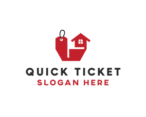 Ticket - Ticket House Property logo design