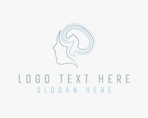 Brain - Mental Health Therapist logo design