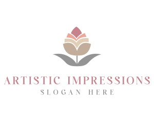 Flower Spa Cosmetics  logo design