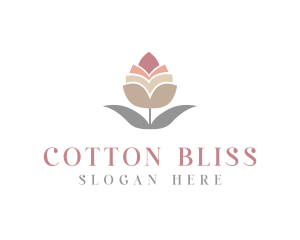 Cotton - Flower Spa Cosmetics logo design