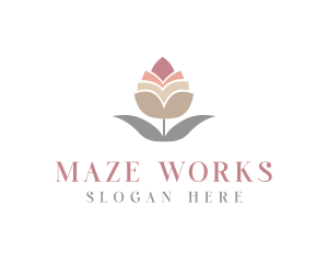 Flower Spa Cosmetics  logo design