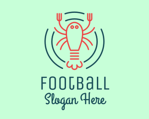 Fish - Seafood Lobster Plate logo design