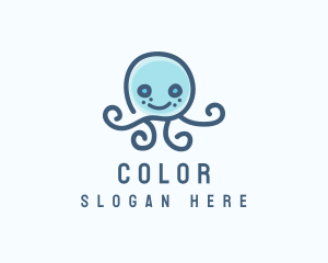 Fisherman - Happy Aquatic Jellyfish logo design