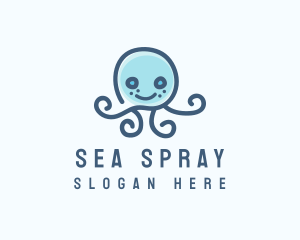 Happy Aquatic Jellyfish logo design