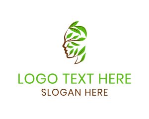 Psychology - Human Head Vines logo design