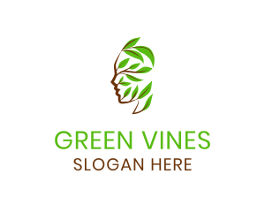 Vines - Human Head Vines logo design