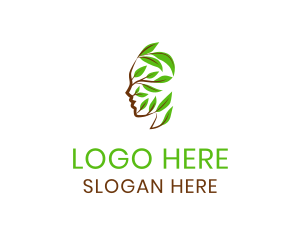 Therapist - Human Head Vines logo design