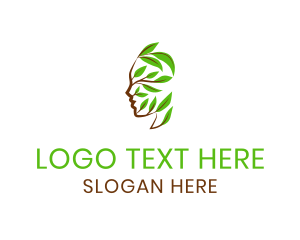 Human - Human Head Vines logo design