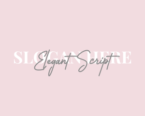 Feminine Script Business logo design