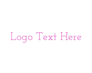 Pink - Pink & Vintage Font logo design