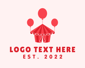 Event Rental - Circus Amusement Park logo design