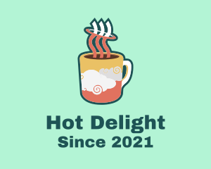 Hot Mug Clouds logo design