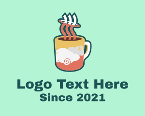Chocolate - Hot Mug Clouds logo design