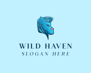 Modern Wild  Lion logo design