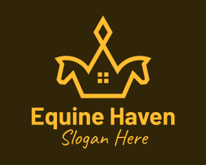 Horse Crown House logo design