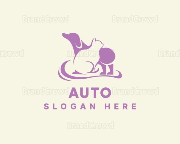 Dog Cat Veterinary Logo