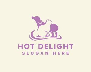 Dog Cat Veterinary logo design