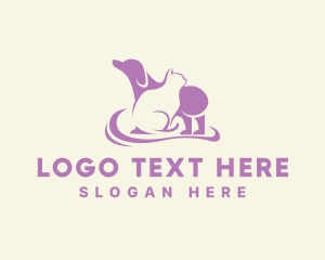 Pet Friendly - Dog Cat Veterinary logo design