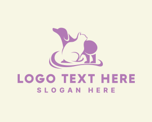 Dog Cat Veterinary Logo