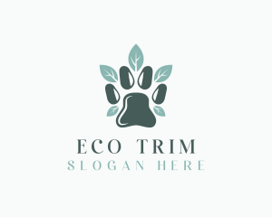 Eco Paw Veterinary logo design