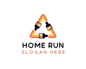 Painting Home Renovation logo design