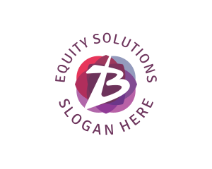 Equity - Modern Art Floral Petals Letter B logo design