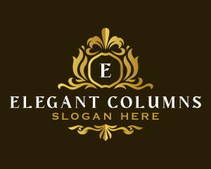 Elegant Decorative Crest logo design