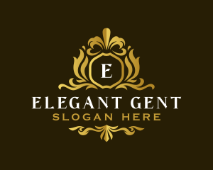 Elegant Decorative Crest logo design