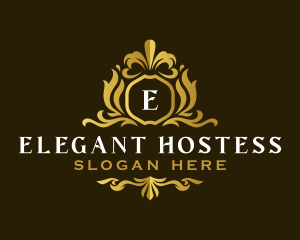 Elegant Decorative Crest logo design