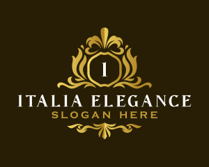 Elegant Decorative Crest logo design