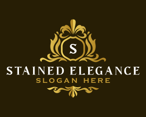 Elegant Decorative Crest logo design