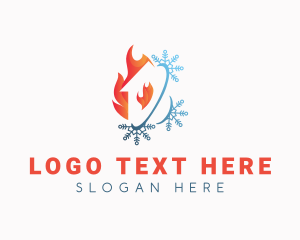 Fire - Fire Cooling House logo design