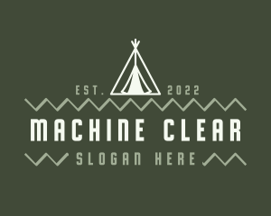 Shelter - Camping Tent Adventure logo design