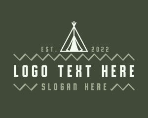 Travel - Camping Tent Adventure logo design