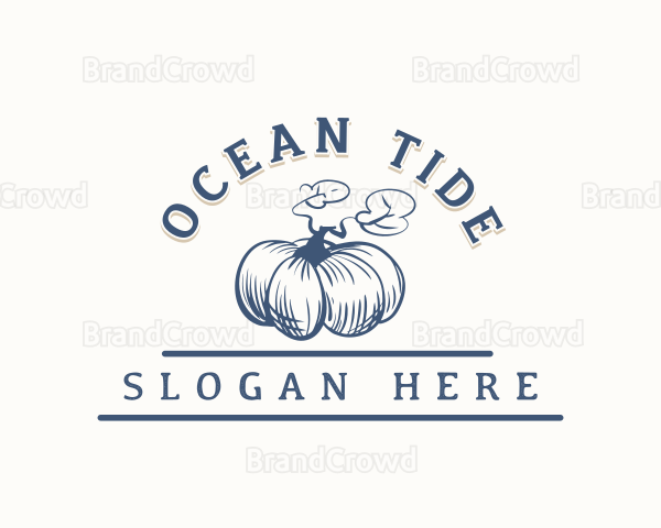 Vegetarian Organic Pumpkin Logo