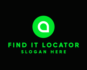 Locator - Green Pin Locator logo design