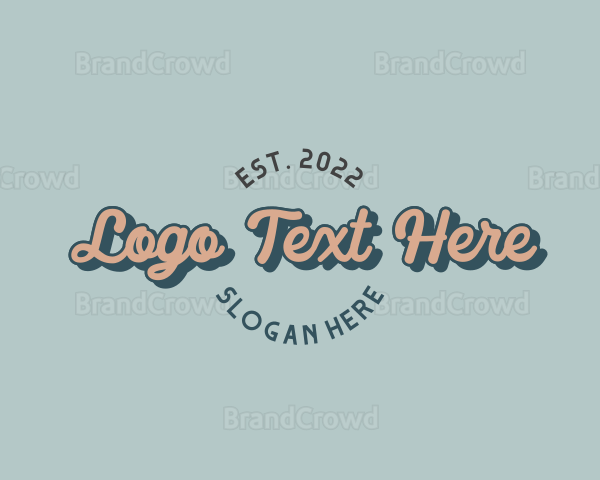 Retro Fashion Wordmark Logo