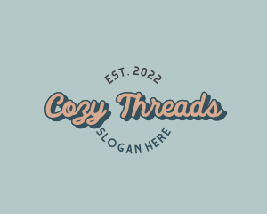 Retro Fashion Wordmark logo design