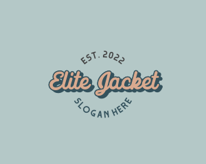 Jacket - Retro Fashion Wordmark logo design