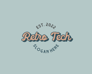 Retro Fashion Wordmark logo design