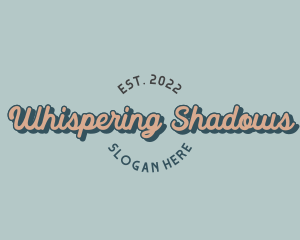 Retro Fashion Wordmark logo design