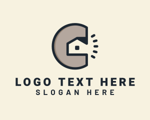 Roofing - Home Builder Letter C logo design