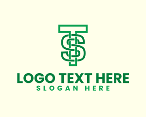 Letter St - Dollar Financial Firm logo design