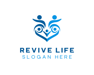 Rehabilitation - Disable Community Heart logo design